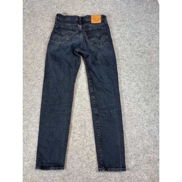 Vintage Y2K Levis Wedgie Straight Jeans Womens 25 Blue Button Fly Red Tab Grunge - Picture 2 of 12